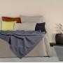 Покрывало 240х260 Stormy Knitted Braid COSAS стальной