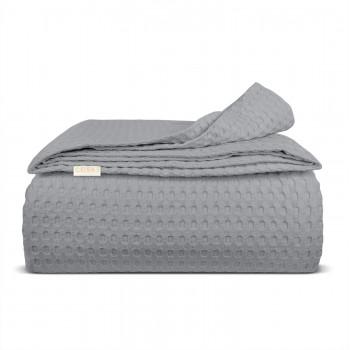 Покривало 160х230 Smoky Waffle Weave COSAS сірий