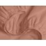 Комплект полуторного постельного белья на резинке COSAS COPPER Ранфорс 160х220 см Кирпичный