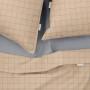 Полутораспальный комплект на резинке COSAS BEIGE GEOMETRY Ранфорс 160х220 см Бежевый/Серый