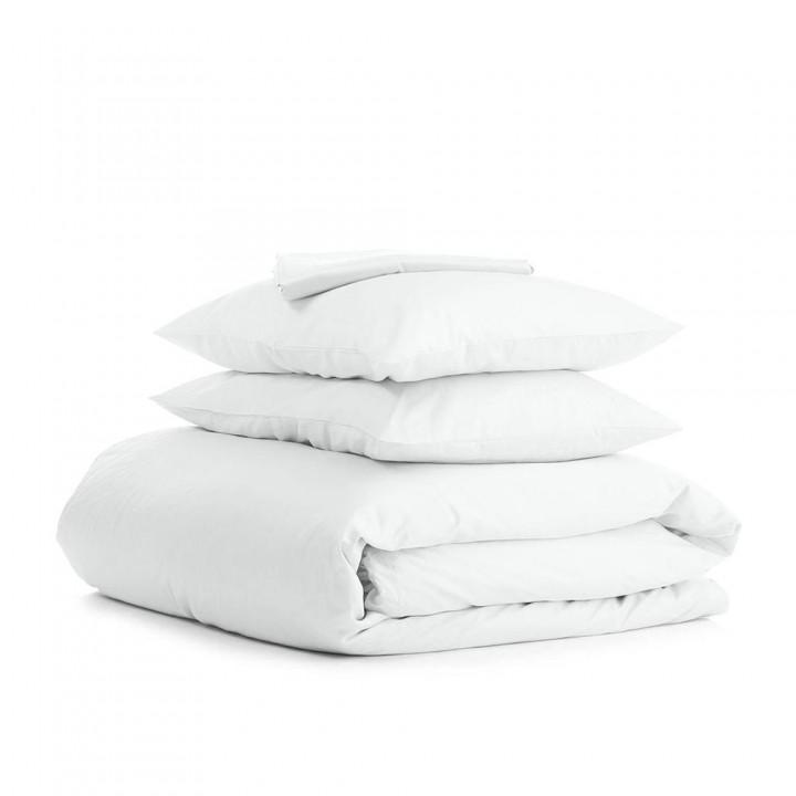 Євро постільна білизна Snow COSAS Білий 200х220 см