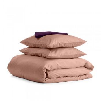 Полуторное постельное белье Beige COSAS Фиалка 160х220 см