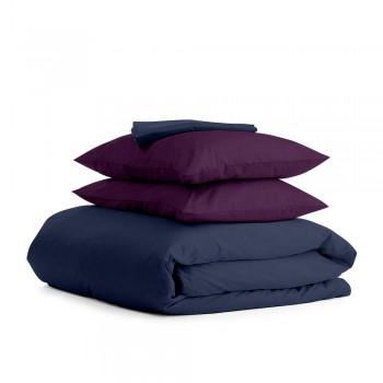 Полуторное постельное белье Dark Blue CS6 COSAS Фиолетовый 160х220 см