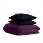 Семейный комплект COSAS VIOLET SATIN CS7 2х160х220 см Черный/Фиолетовый