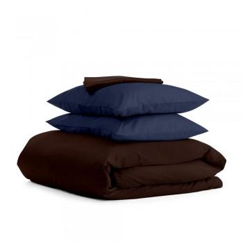 Полутораспальный комплект COSAS CHOCOLATE SATIN CS1 160х220 см Синий