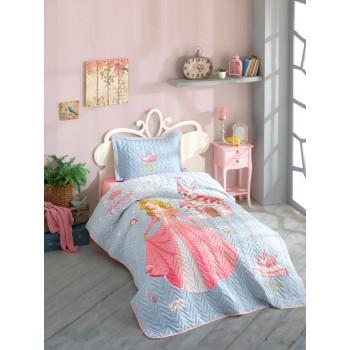 Покривало підліткове Aran CLASY бавовняне стьобане з наволочкою 180x240 Crown