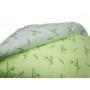 Одеяло Leleka-Textile Бамбук премиум Полуторный 140х205 см Зеленый с белым