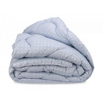 Ковдра Leleka-Textile Леб'ячий пух Євро 200х220 см Блакитна у квадратик