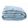 Одеяло Лебяжий Пух Leleka-Textile Полуторный 140х205 Голубой Вензель
