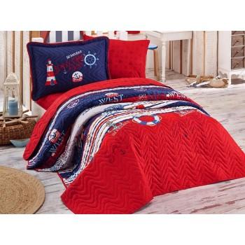 Покривало підліткове Aran CLASY бавовняне стьобане з наволочкою 180x240 Rota